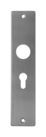 Langschild Cilinder rvs