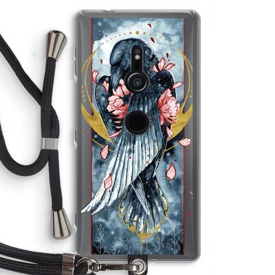 Golden Raven: Sony Xperia XZ2 Transparant Hoesje met koord