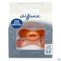Difrax Fopspeen Natural 0-6m Uni Peachy