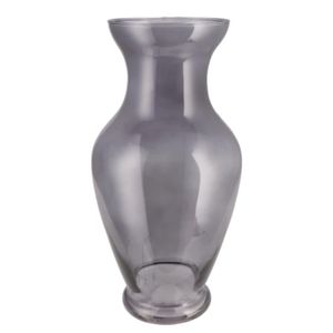 Bloemenvaas Mira - trompet vaas model - smoke glas - D18 x H37 cm