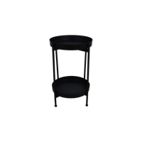 Bijzettafel Plateau - 35x35x50 - Zwart - IJzer