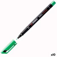 Permanente markeerstift Stabilo OHPEN UNIVERSAL Groen 1 mm (10 Stuks)