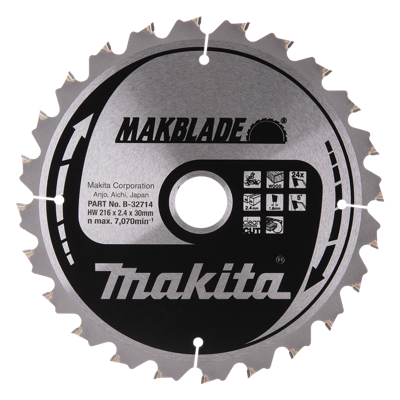 Makita Zaagblad Hout 216X30X2,1 24T - B-32714