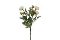 Decostar zijdebloem roos shakira 35 cm wit