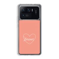 Forever heart: Xiaomi Mi 11 Ultra Transparant Hoesje Forever heart: Xiaomi Mi 11 Ultra Transparant Hoesje