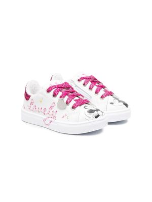 Monnalisa baskets à imprimé graphique - Blanc Monnalisa baskets à imprimé graphique - Blanc