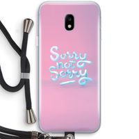 Sorry not sorry: Samsung Galaxy J3 (2017) Transparant Hoesje met koord
