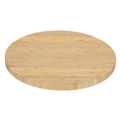 5Five draaibaar serveer plateau - dienblad - bamboe hout - D35 cm - lichtbruin