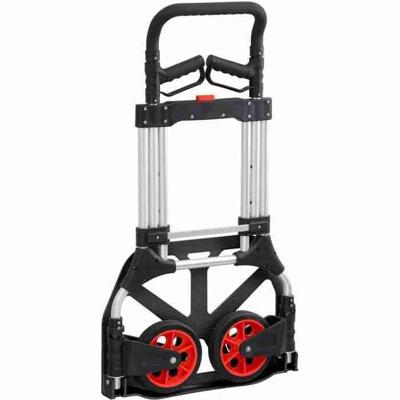 Steekwagen - MEISTER - 8985710 - Opvouwbaar - 200 kg - Zwart