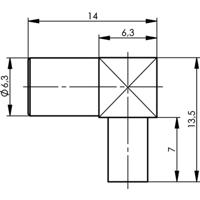 Telegärtner 100024876 100024876 SMB-connector Koppeling, haaks 50 Ω 1 stuk(s)