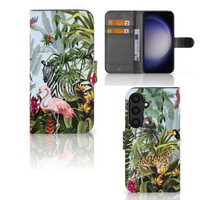 Telefoonhoesje met Pasjes voor Samsung Galaxy S24 Jungle - thumbnail