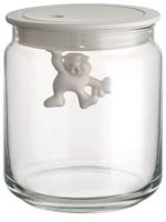Alessi Voorraadpot Gianni A Little Man Holding On Tight - AMDR04 W - Wit - 700 ml - door Mattia Di Rosa - thumbnail