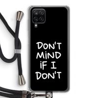 Don't Mind: Samsung Galaxy A12 Transparant Hoesje met koord