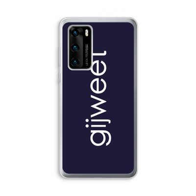 Gijweet: Huawei P40 Transparant Hoesje