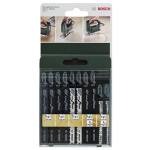 Bosch Accessories 2609256744 10-delig Set decoupeerzaagbladen T-schacht T 144 D (2 x), T 244 D (2 x), T 101 B (2 x), T 101 AO (2 x), T 144 DP (2 x) 10 stuk(s)