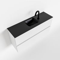 Toiletmeubel Mondiaz Ada | 100 cm | Meubelkleur Talc | Lex wastafel Urban Midden | 1 kraangat Toiletmeubel Mondiaz Ada | 100 cm | Meubelkleur Talc | Lex wastafel Urban Midden | 1 kraangat