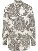 ETRO chemise en coton à imprimé cachemire - Tons neutres