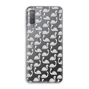 Zwanen: Samsung Galaxy A7 (2018) Transparant Hoesje