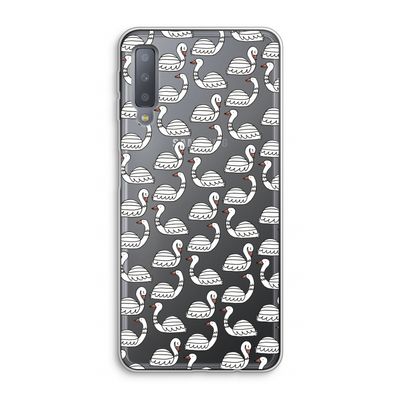 Zwanen: Samsung Galaxy A7 (2018) Transparant Hoesje