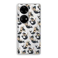 Zeemeermin: Huawei P50 Pro Transparant Hoesje