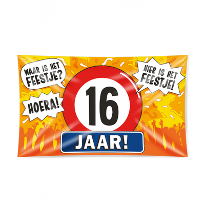 Gevelvlag 16 Jaar 90x150cm