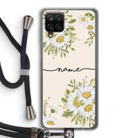 Daisies: Samsung Galaxy A12 Transparant Hoesje met koord Daisies: Samsung Galaxy A12 Transparant Hoesje met koord