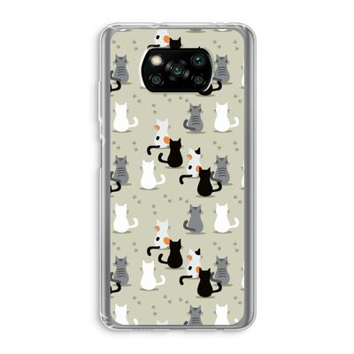 Katten: Xiaomi Poco X3 NFC Transparant Hoesje