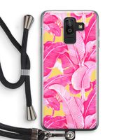Pink Banana: Samsung Galaxy J8 (2018) Transparant Hoesje met koord