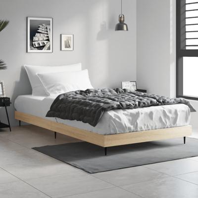 Bedframe zonder matras hout sonoma eikenkleurig 100x200 cm