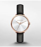 Horlogeband Michael Kors MK2819 Leder Zwart 14mm