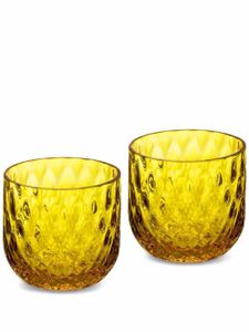 Dolce & Gabbana lot de deux verres à shot Murano soufflés à la main - Jaune