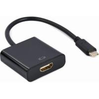 Gembird USB type-C naar HDMI adapterkabel, 4K@60Hz, 15cm, zwart