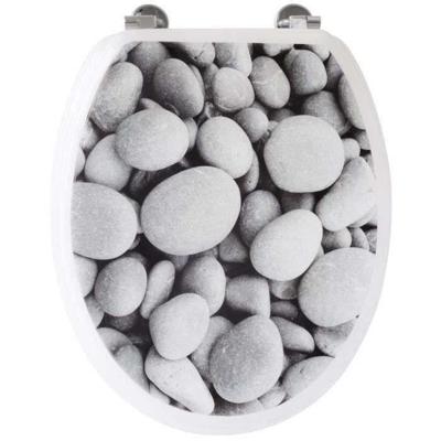 Pebble WC toiletbril - grijs