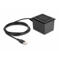 Delock 90600 2D-barcodescanner Kabel 2D, 1D LED Zwart Inbouw
