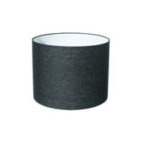 Lampenkap Cilinder Short Linnen Zwart Ø 25cm
