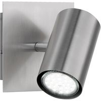 LED Wandspot - Trion Mary - GU10 Fitting - Vierkant - Mat Nikkel - Aluminium - thumbnail