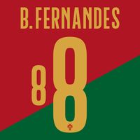 B.Fernandes 8 (Officiële Portugal Bedrukking 2022-2023)