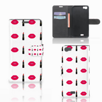 Wiko Lenny Telefoon Hoesje Lipstick Kiss - thumbnail