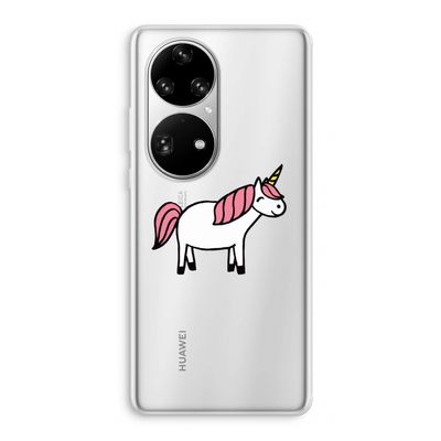 Eenhoorn: Huawei P50 Pro Transparant Hoesje