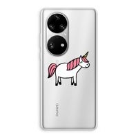 Eenhoorn: Huawei P50 Pro Transparant Hoesje