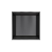 Hotbath &More Inbouwnis - 30 x 30 x 10 cm - Geborsteld Zwart PVD