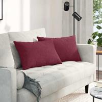 Sofa Kussens 2 pcs Wijnrood 40 x 60 cm Sofa Kussens 2 pcs Wijnrood 40 x 60 cm