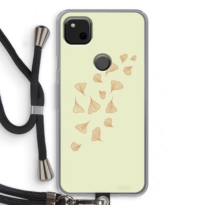 Falling Leaves: Pixel 4a Transparant Hoesje met koord