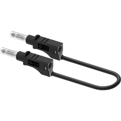 Electro PJP 2211/600V-CD1-100N Meetsnoer Bananenstekker 100 cm Zwart 1 stuk(s)