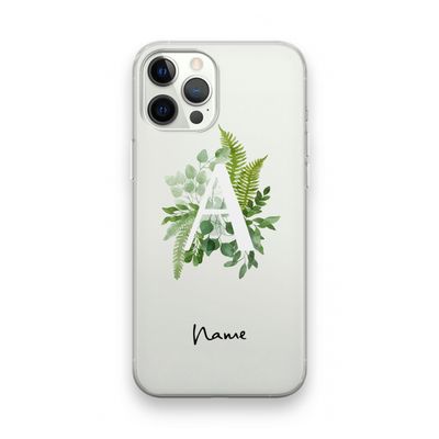 Green Brush: iPhone 12 Pro Transparant Hoesje