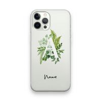 Green Brush: iPhone 12 Pro Transparant Hoesje