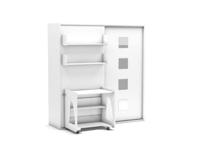 Eenpersoons bedkast Studio Koudschuim matras HR60 - tot 120 KG