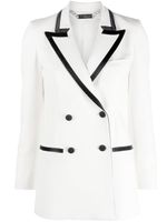 Philipp Plein blazer à bords contrastants - Blanc