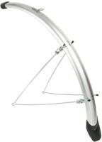 Spatbordset Eurofender Elegance 28" x 46 mm - zilver