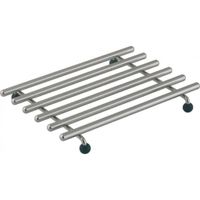 BK Solutions Onderzetter 24x20 cm RVS/Zwart